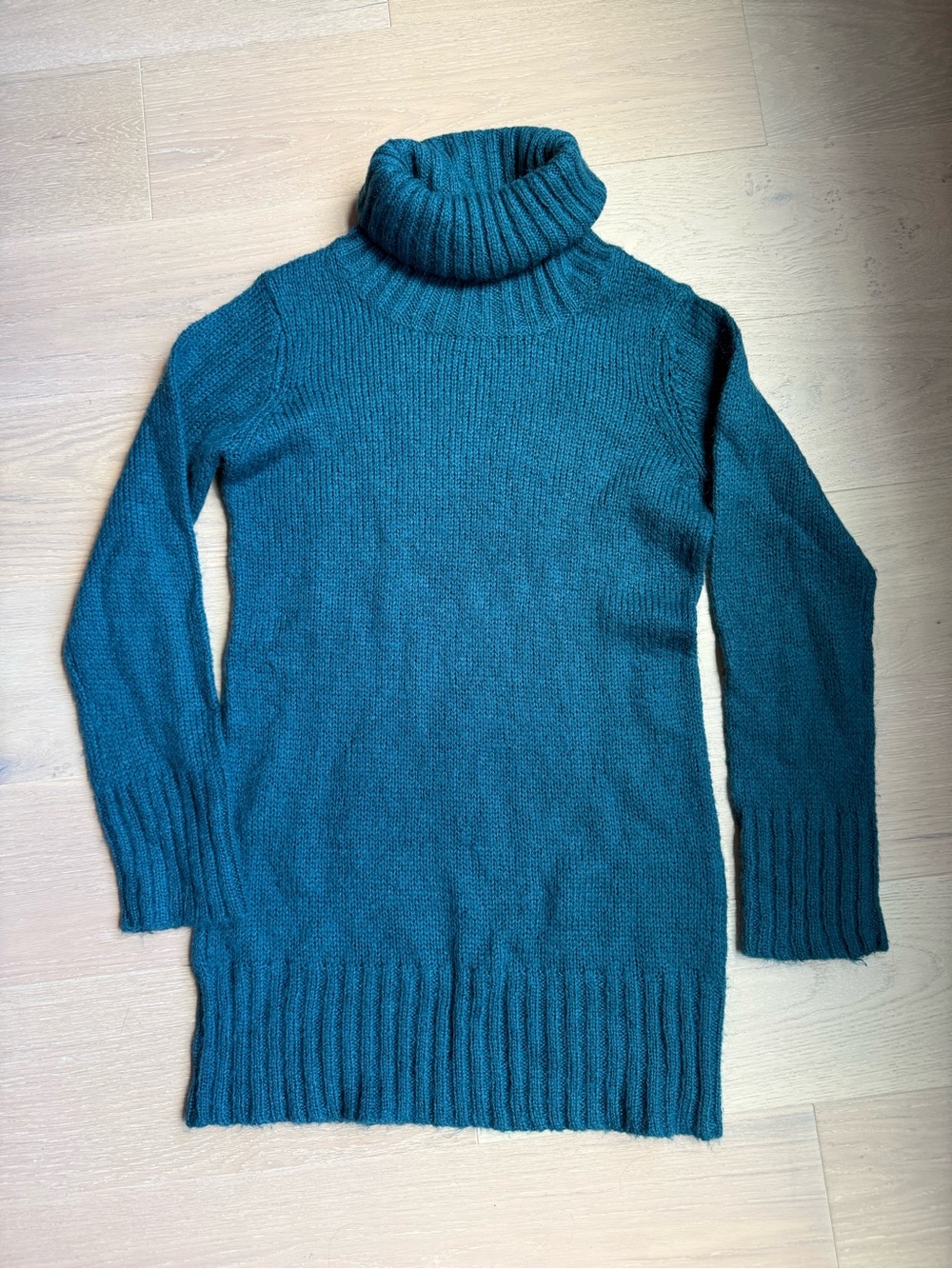 H&M Teal Turtleneck Sweater
